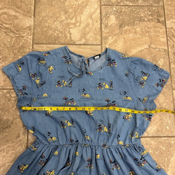 Disney Her Universe Mickey & Friends Chambray Dress Adults Blue Size XL - Picture 13 of 15